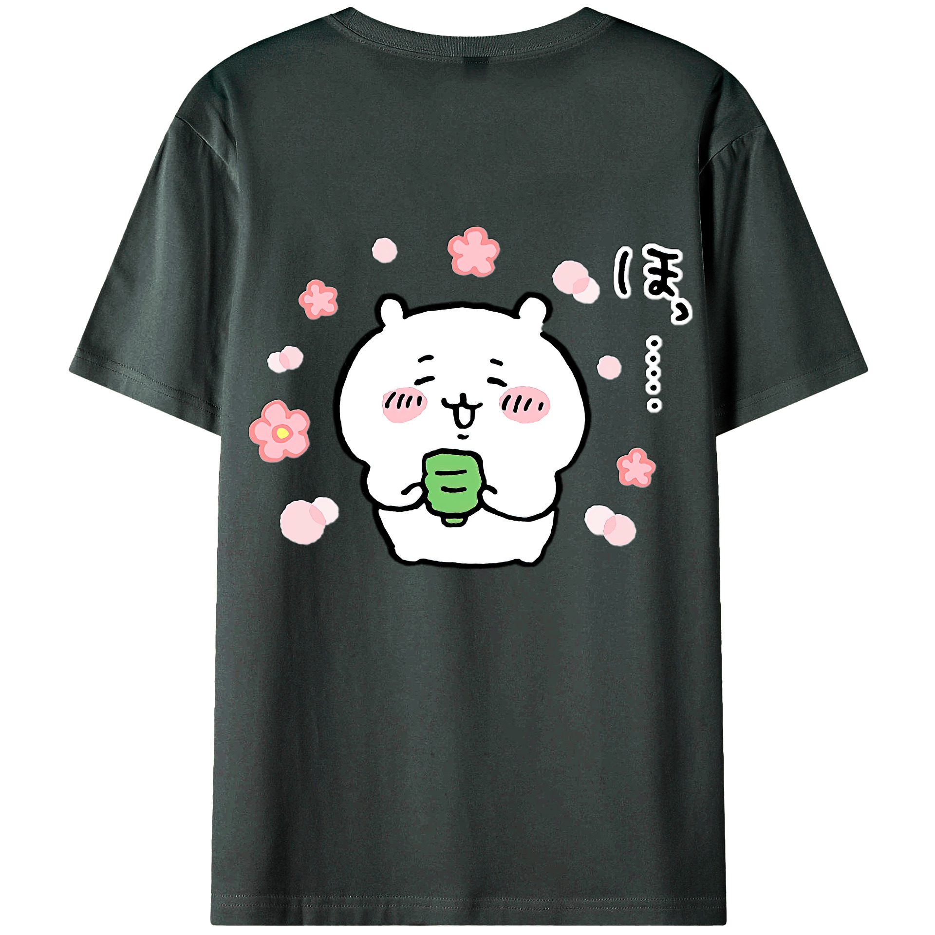 （画像用） ちいかわ ちいかわ Chii-kawa chiikawa 綿100％ メンズ半袖Tシャツ（バックプリント） 通気性